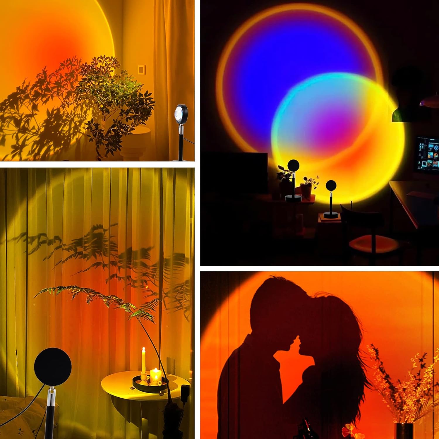 Sunset Lamp with 16 Colors, Sunset Projection Lamp with Remote，Multiple Colors Sunset Light/Night Light for Photography/Selfie/Home/Living Room/Bedroom Decor,Romantic Visual Gifts for Women