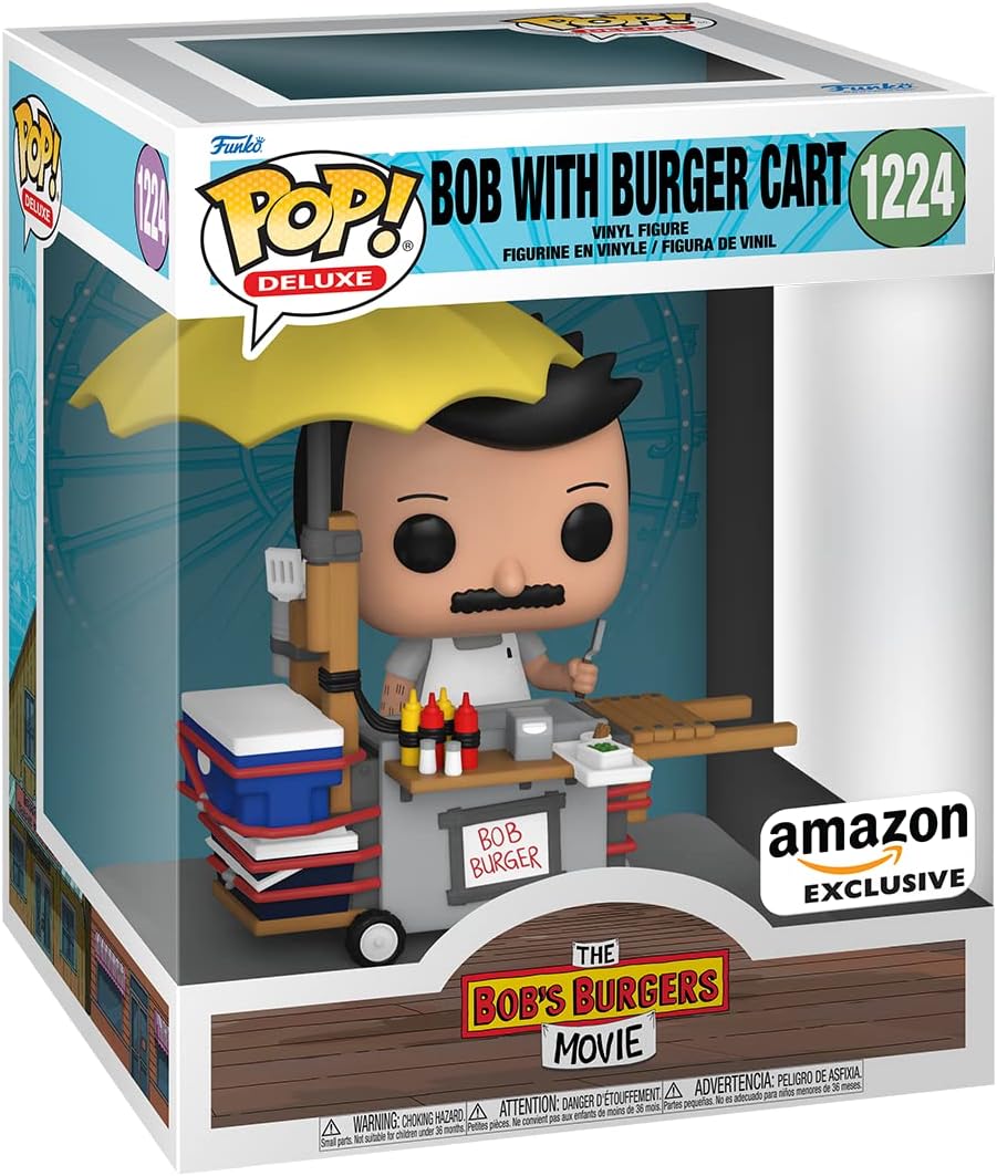 Funko Pop! Deluxe: Bob's Burgers - Bob with Burger Cart, Amazon Exclusive
