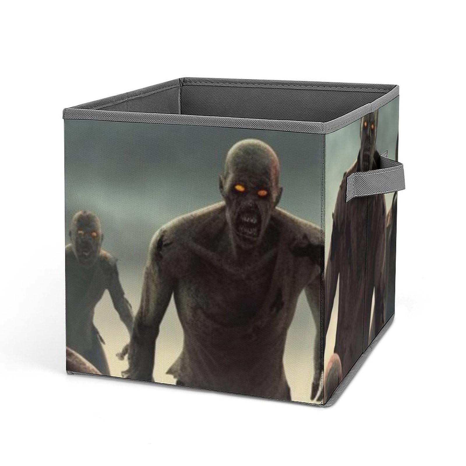 Panier de rangement pliable à motif zombie pour armoire et dressing