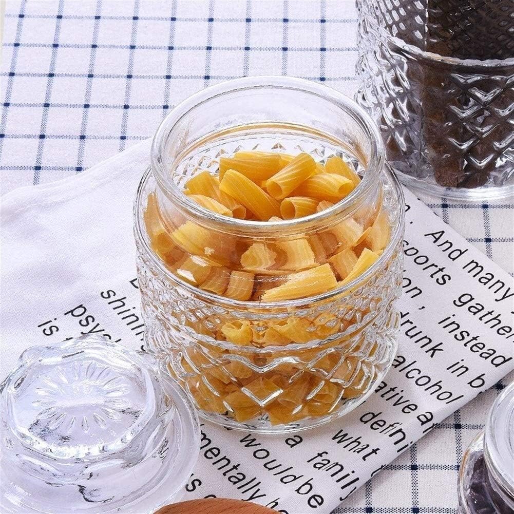 Food Storage Jar Storage Jars Canisters Storage Jar with Seal Lid Kit Clear Glass Container/Home Candy Coffee Bean Canister Accessories, Food Tins (Color : #3) (#2)