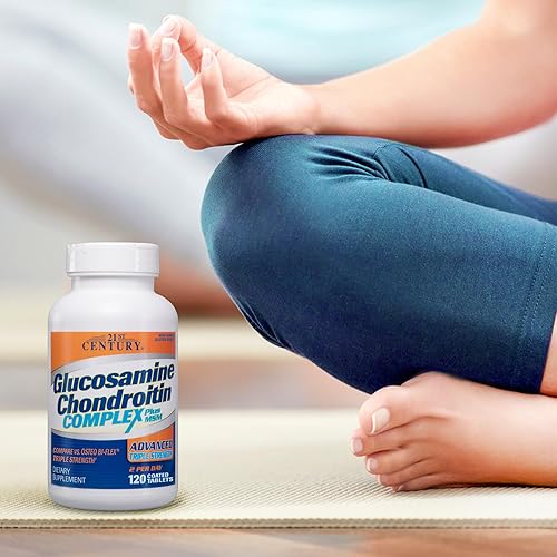 Miniatura 4 de 21st Century Glucosamine Chondroitin Complex Plus MSM Advanced Triple Strength Tablets, 120 unidades (27438)