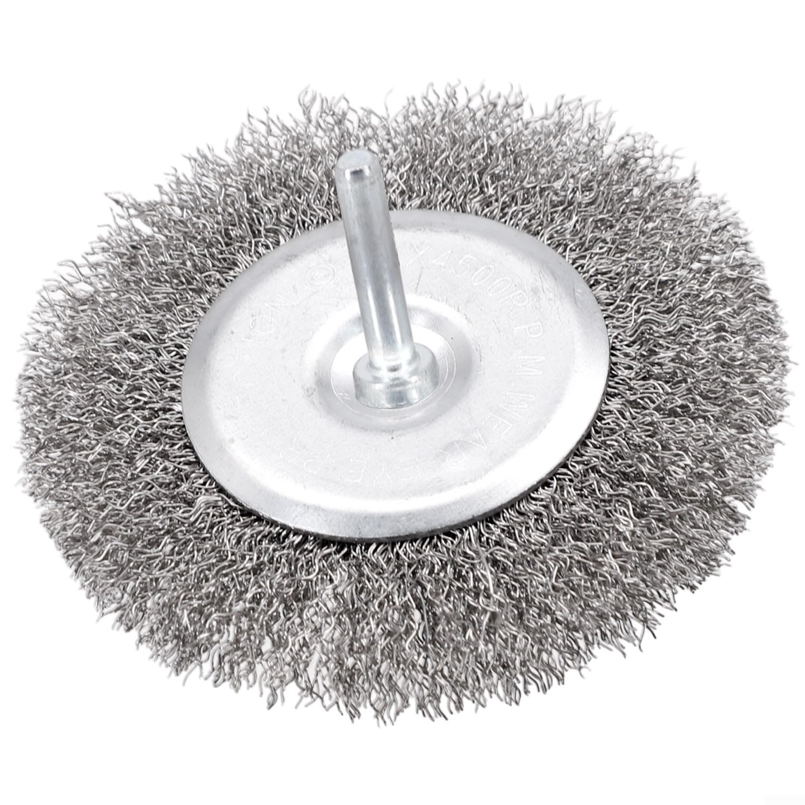 Cepillo de rueda de alambre para taladro, rueda de molienda de copa de 100 mm con vástago de 6 mm, alambre de crimpado de acero al carbono para óxido y extracción, compatible con