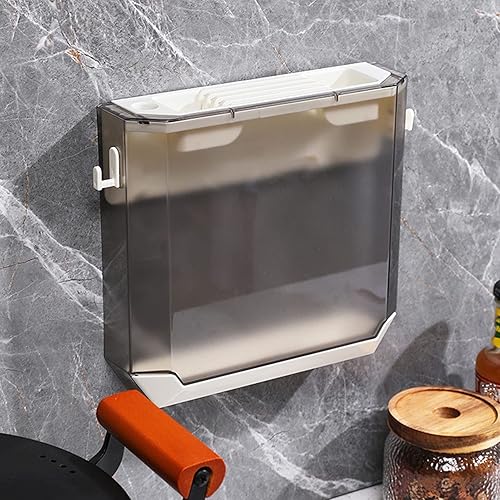 Miniatura 3 de Estante de almacenamiento de cuchillos de cocina montado en la pared, bloque de estante magnético, gris
