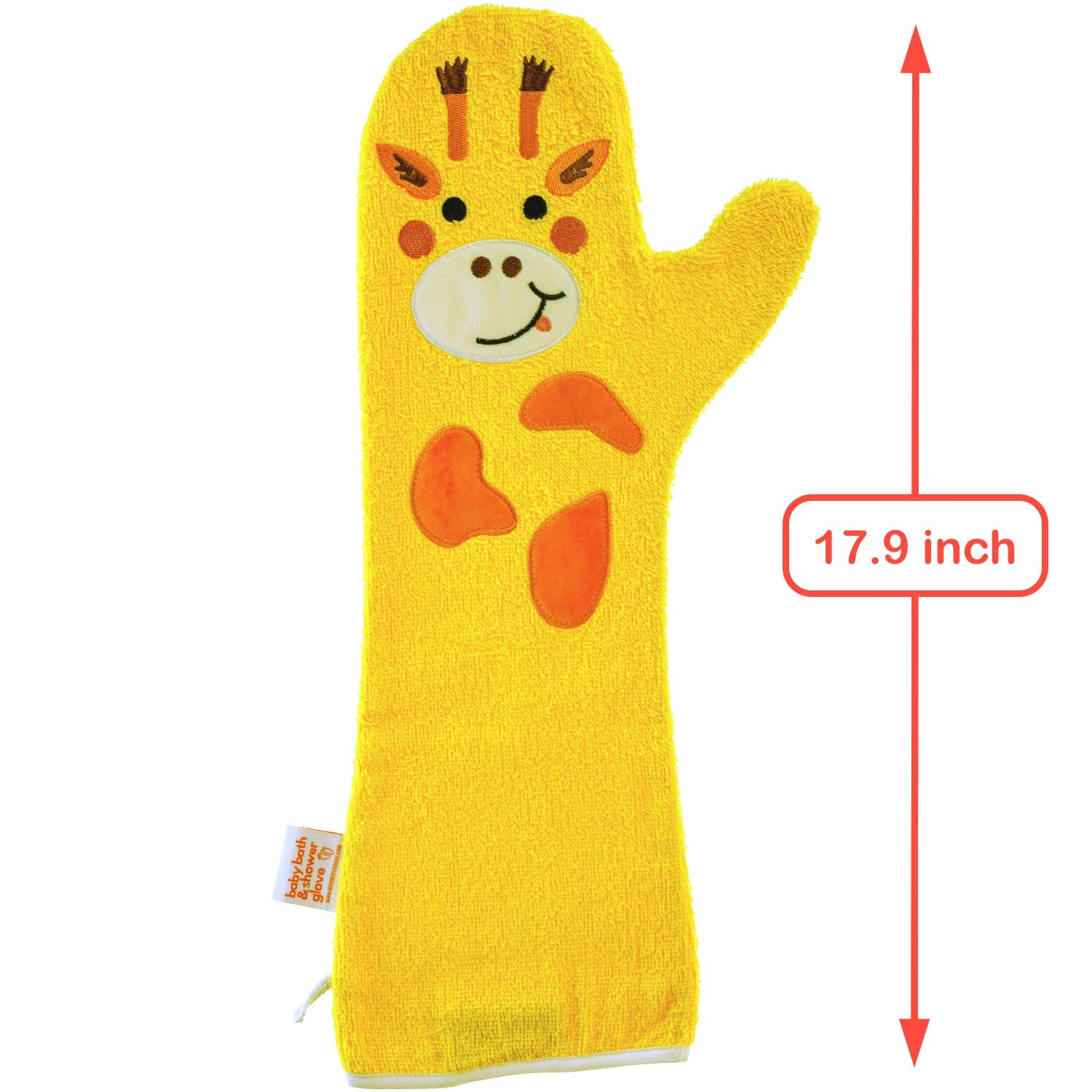 Wididi Baby Showering and Bathing Glove - Secure Grip on Your Baby for Safe Showering - Baby Registry Item for Newborns - Baby Shower and Maternity Gift - Soft and Natural Cotton Terry Yellow : Baby