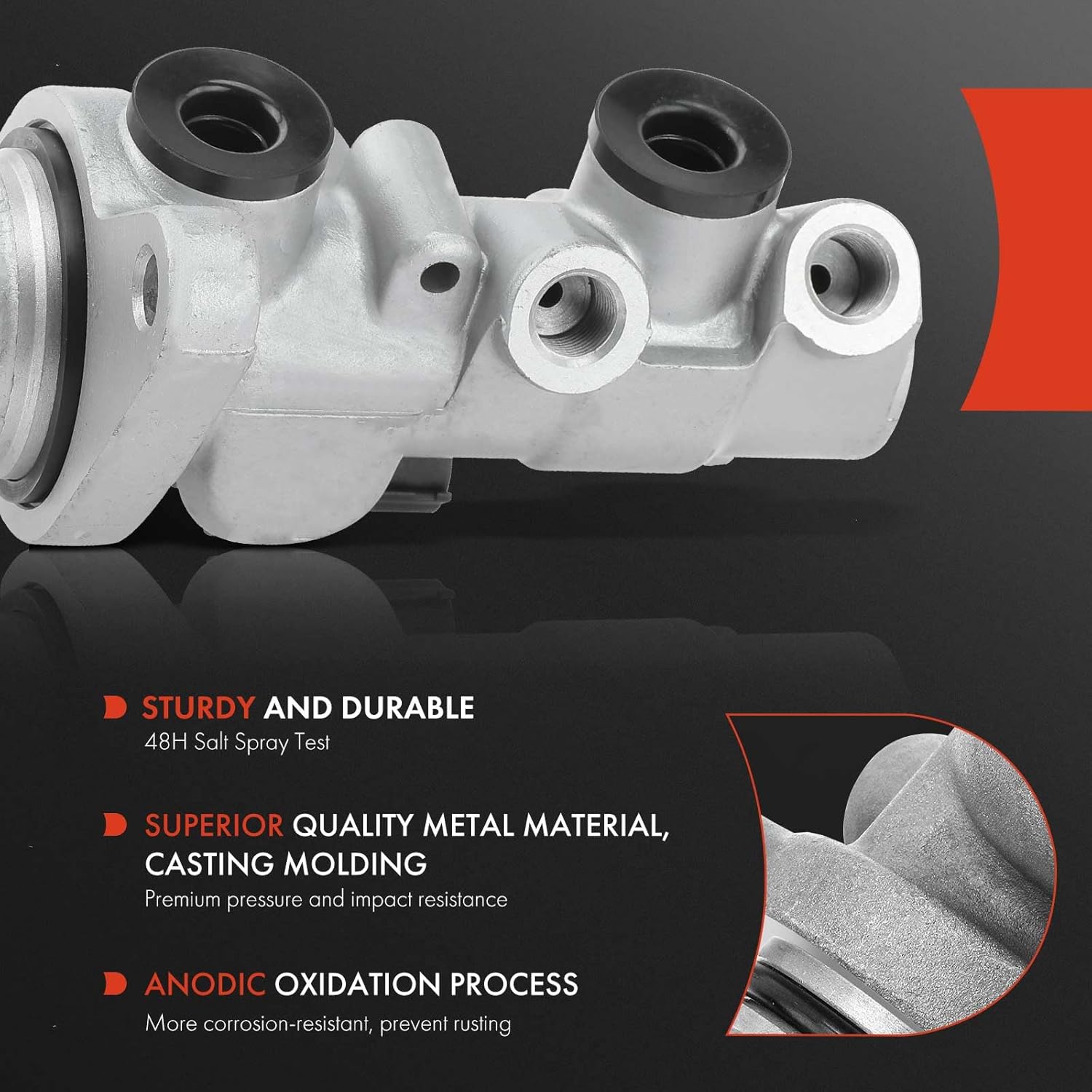 A-Premium Brake Master Cylinder with Sensor Compatible with Volkswagen Vehicles - Passat 2006-2010, CC 2009-2017 - Replace# 3C1614019D