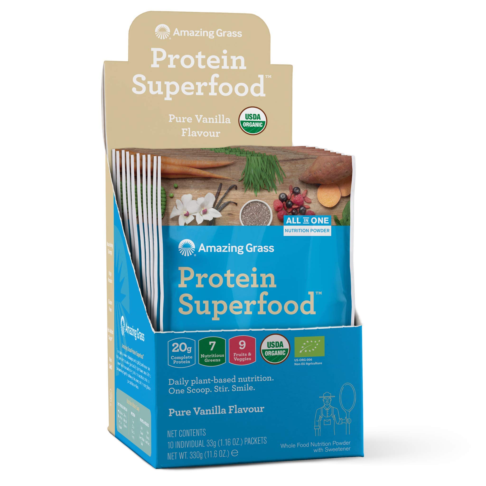 Buy Amazing Grass Protein Superfood Vegan Protein Powder, Based Meal