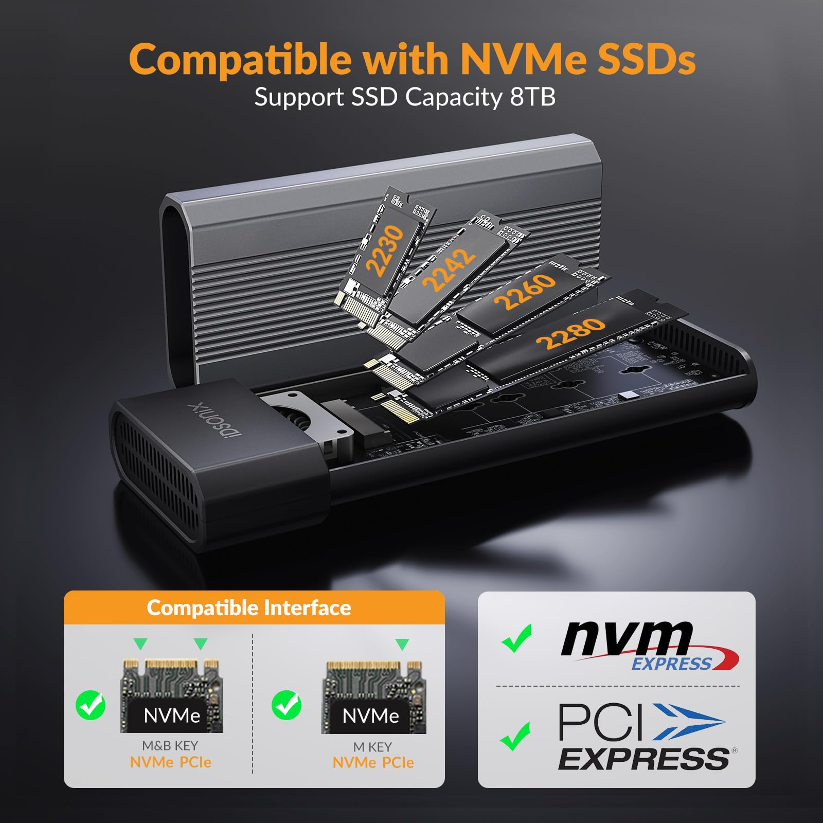 iDSOniX 40 Gbps USB 4.0 NVMe SSD obudowa
