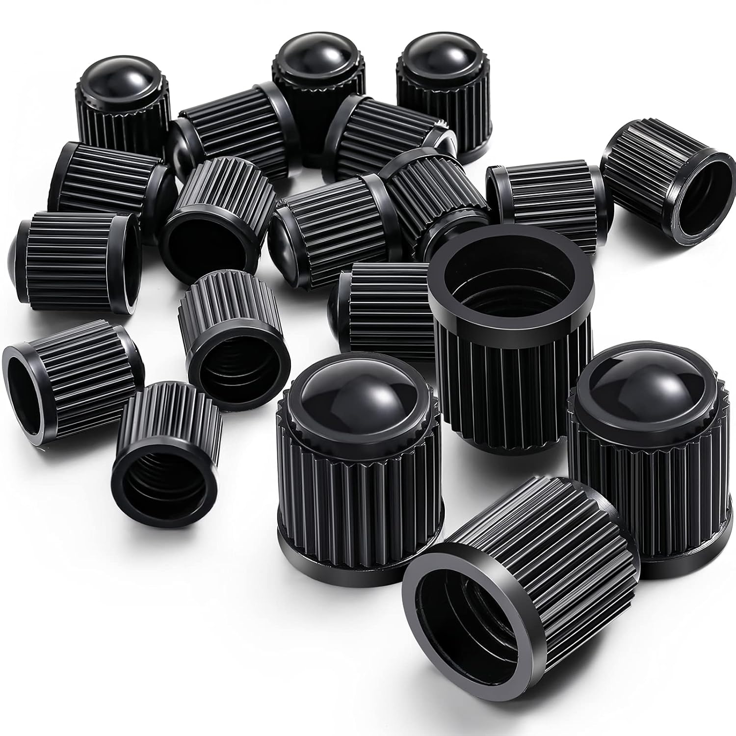 Outus Plastic Tyre Valve Dust Caps for Car, Motorbike, Trucks, Bike and