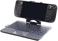 Vista 1 de DeckTop - Teclado para Steam Deck y Ratón Trackpad Bluetooth con LED Multicolor, Accesorio para Laptop para Valve Linux PC, Accesorios
