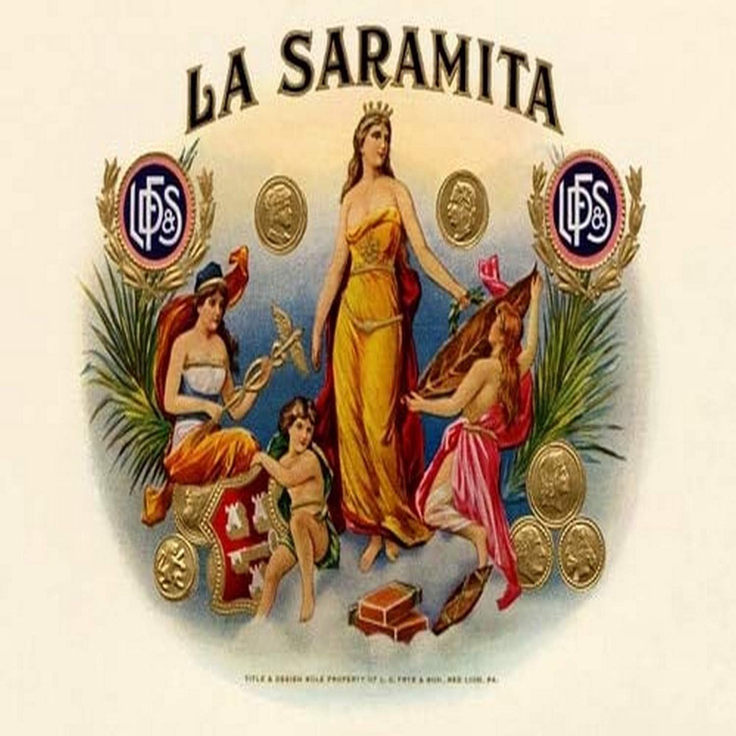 La Saramita Cuban cigar label Cigar label art was mass produced between 1880 and 1920 using the lithographic process The reason for this new form of advertising was the great demand of tobacco combin