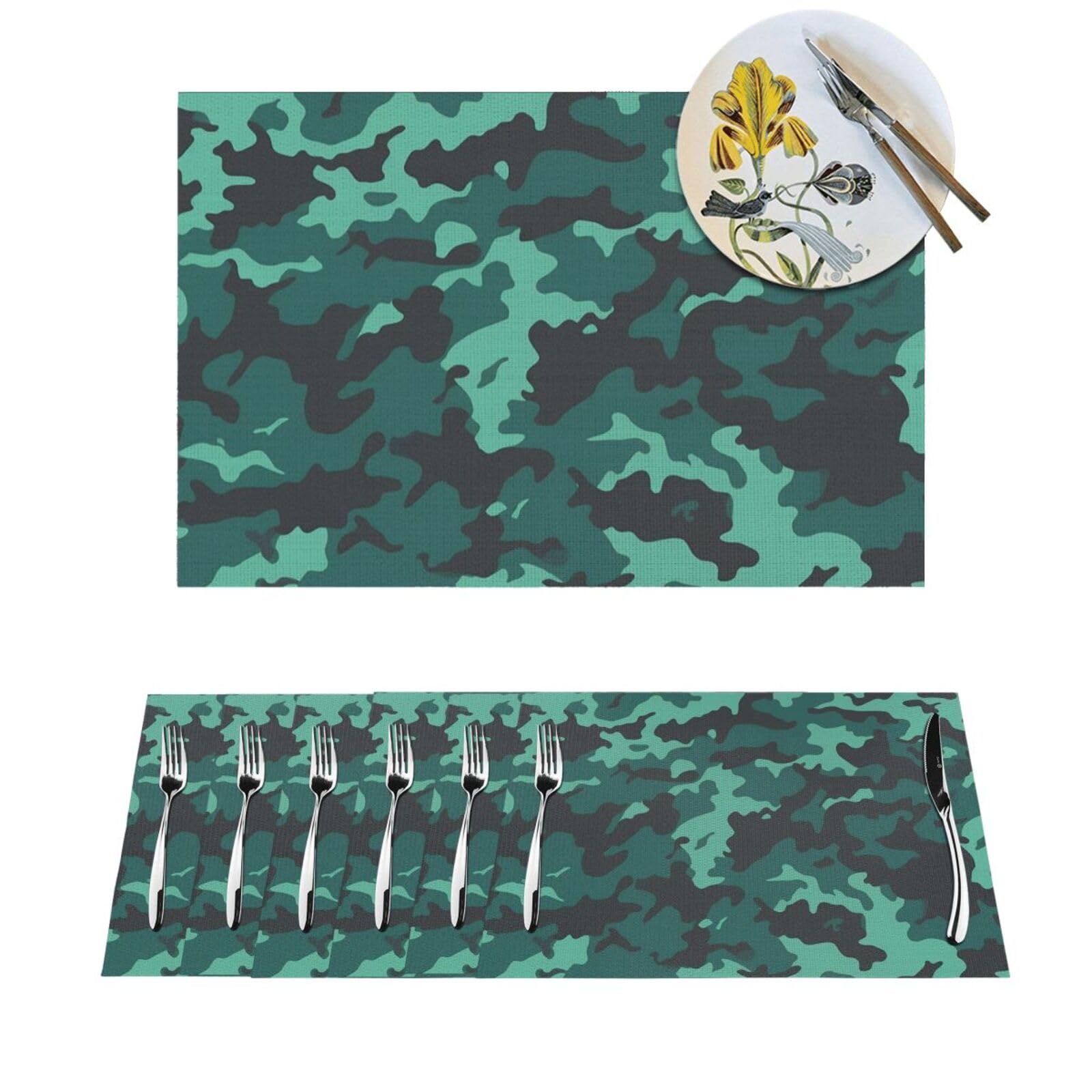 Set de table propre d'un coup d'éponge lot de 6 anti-tache