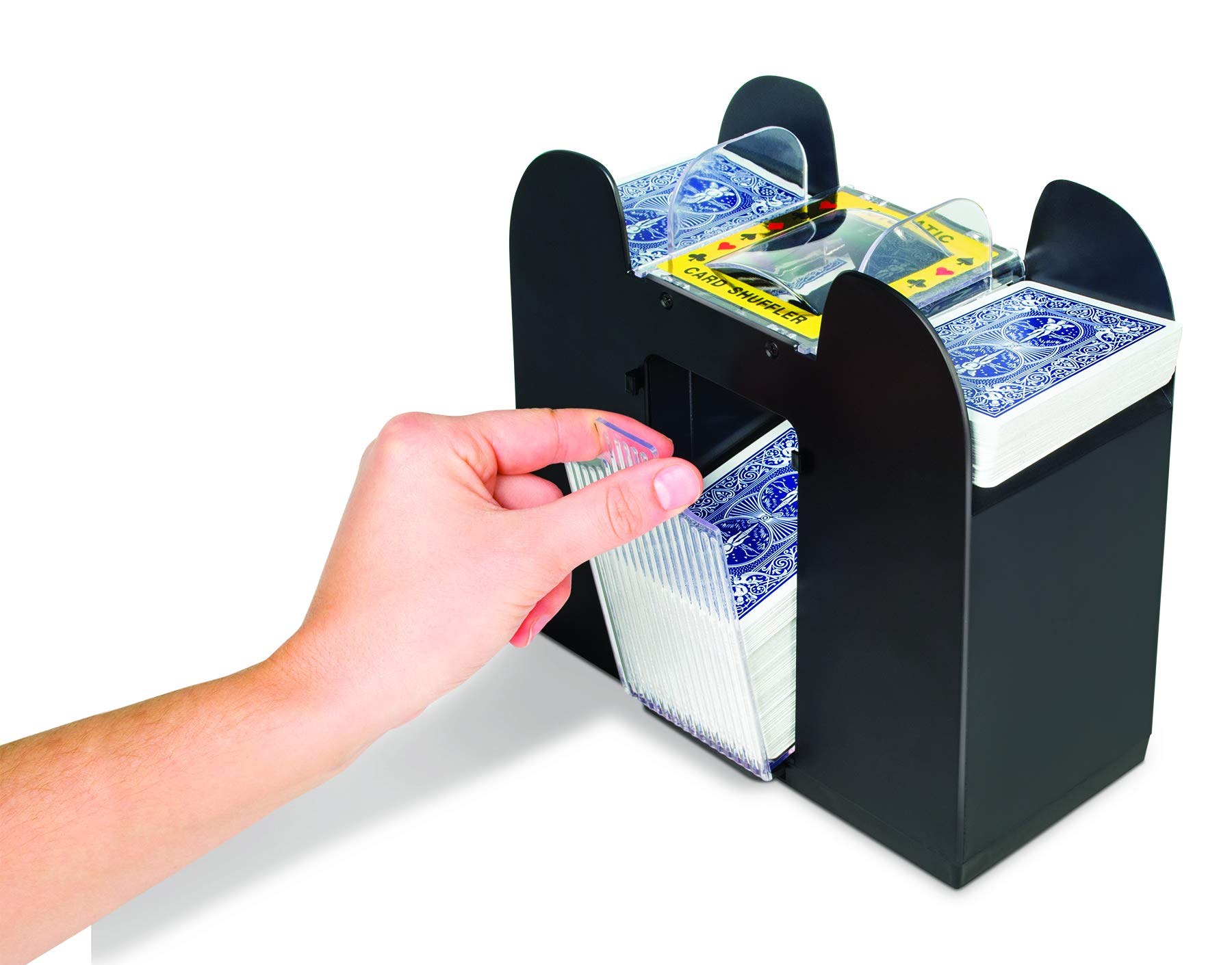 Jobar International 6 Decks Card Shuffler, Black