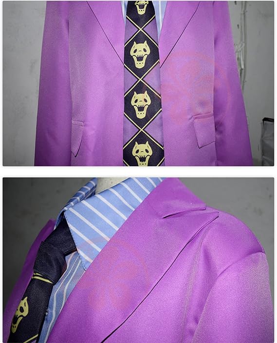 Weixu Cosplay Costume Purple Uniform Suit Halloween Role Play Party Outfits