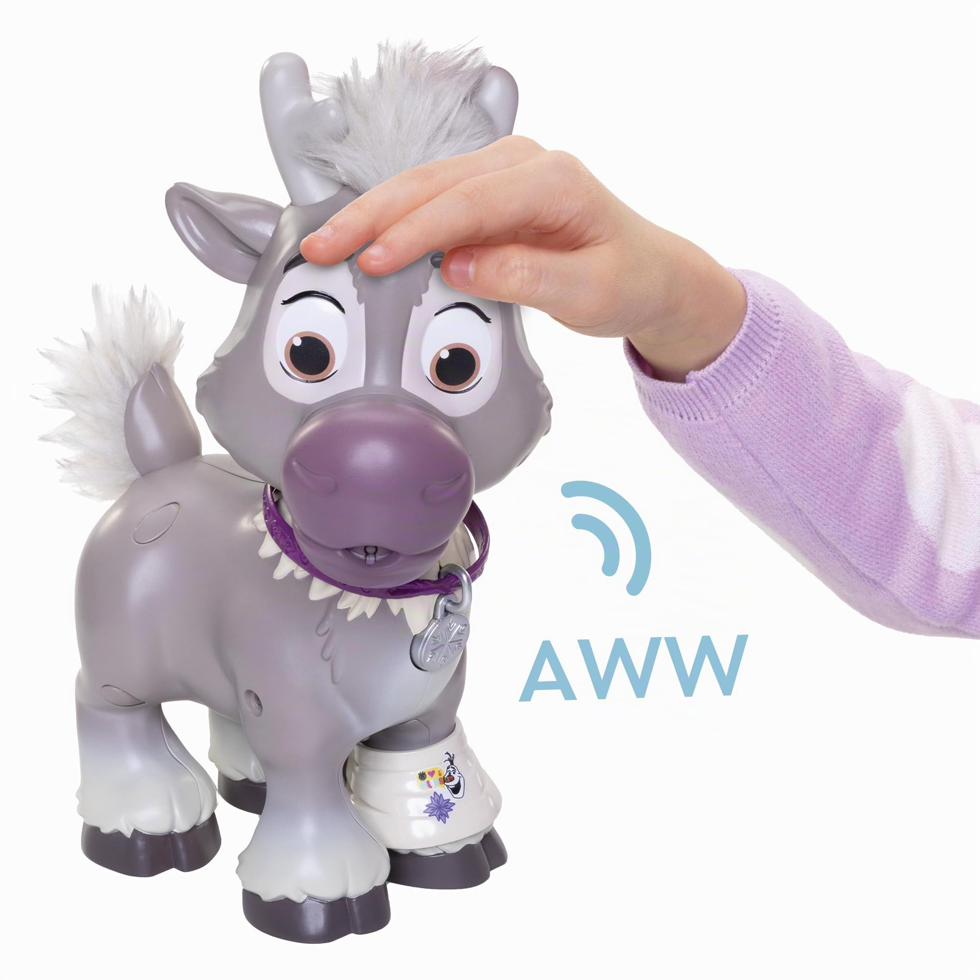 Disney Frozen Frozen Sven Care Kit con Accessori - Alto 22 cm, Include Borsa da Viaggio e Set del Dottore, Dai 3 Anni in su, Batterie incluse