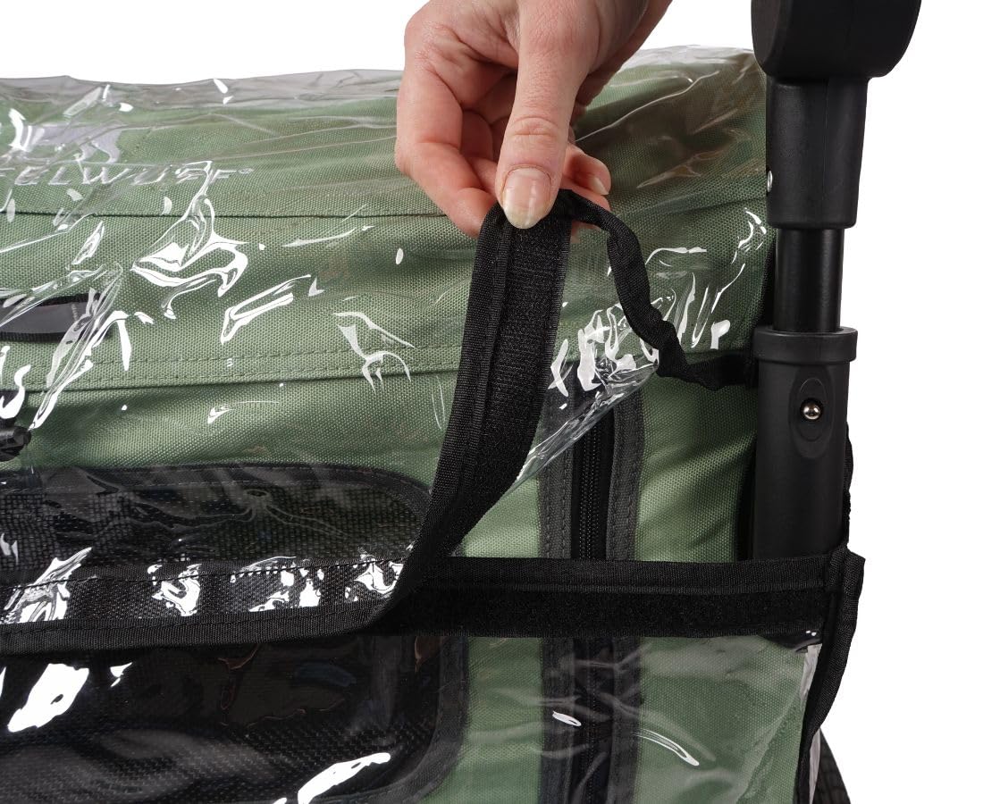 Knuffelwuff Regencover Cruvado | Transparenter PVC Regenschutz | Passgenau für Cruvado | Schutz vor Regen, Wind & Spritzwasser | Mit Klettöffnung für Griff | Inkl. Transportbeutel | Leicht zu reinigen