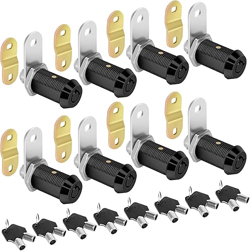 Miniatura 18 de Cam Locks - Cerradura de almacenamiento para autocaravana con llave igual, cilindro de 7/8 pulgadas que se adapta a un grosor máximo de puerta