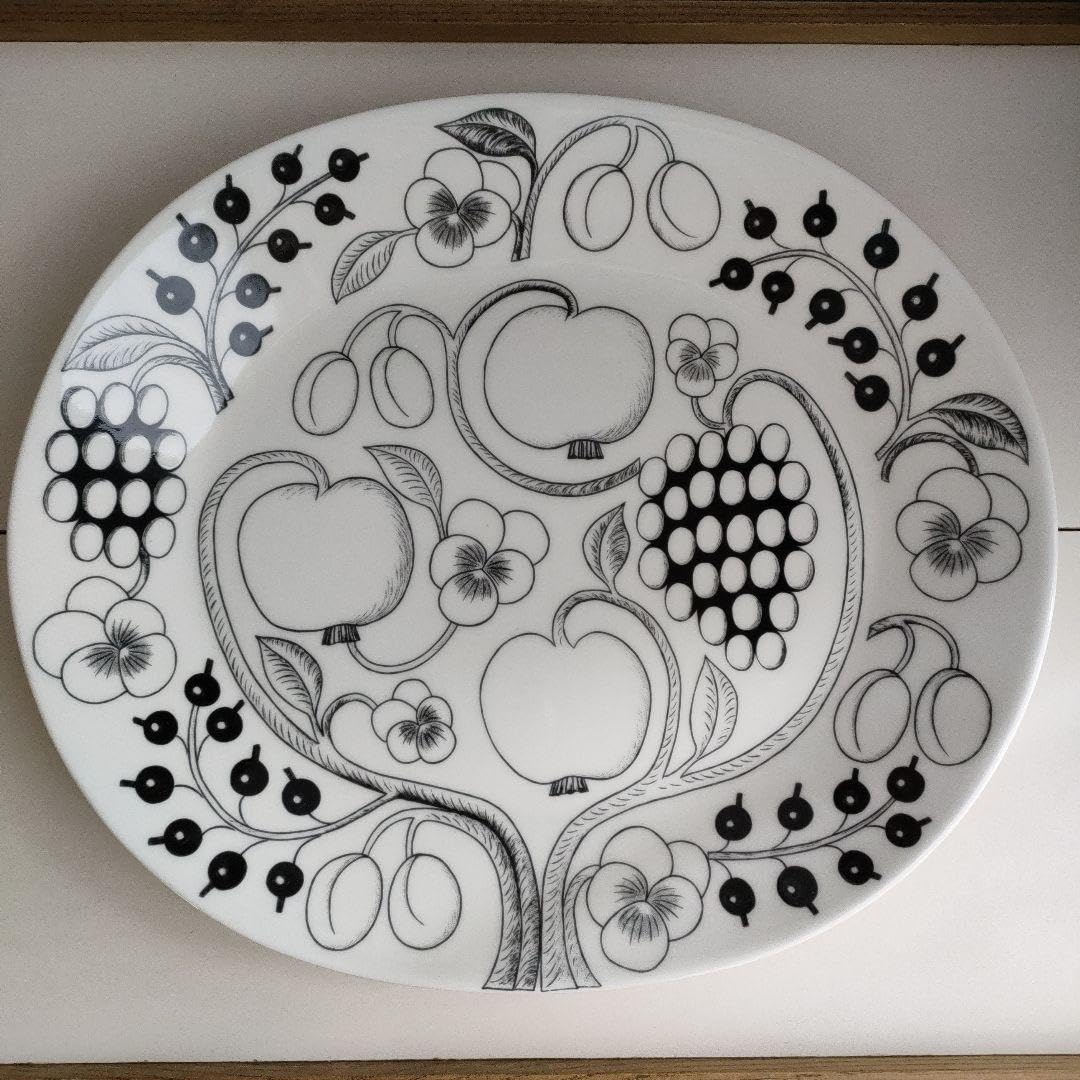 black paratyssi 36cm oval plate
