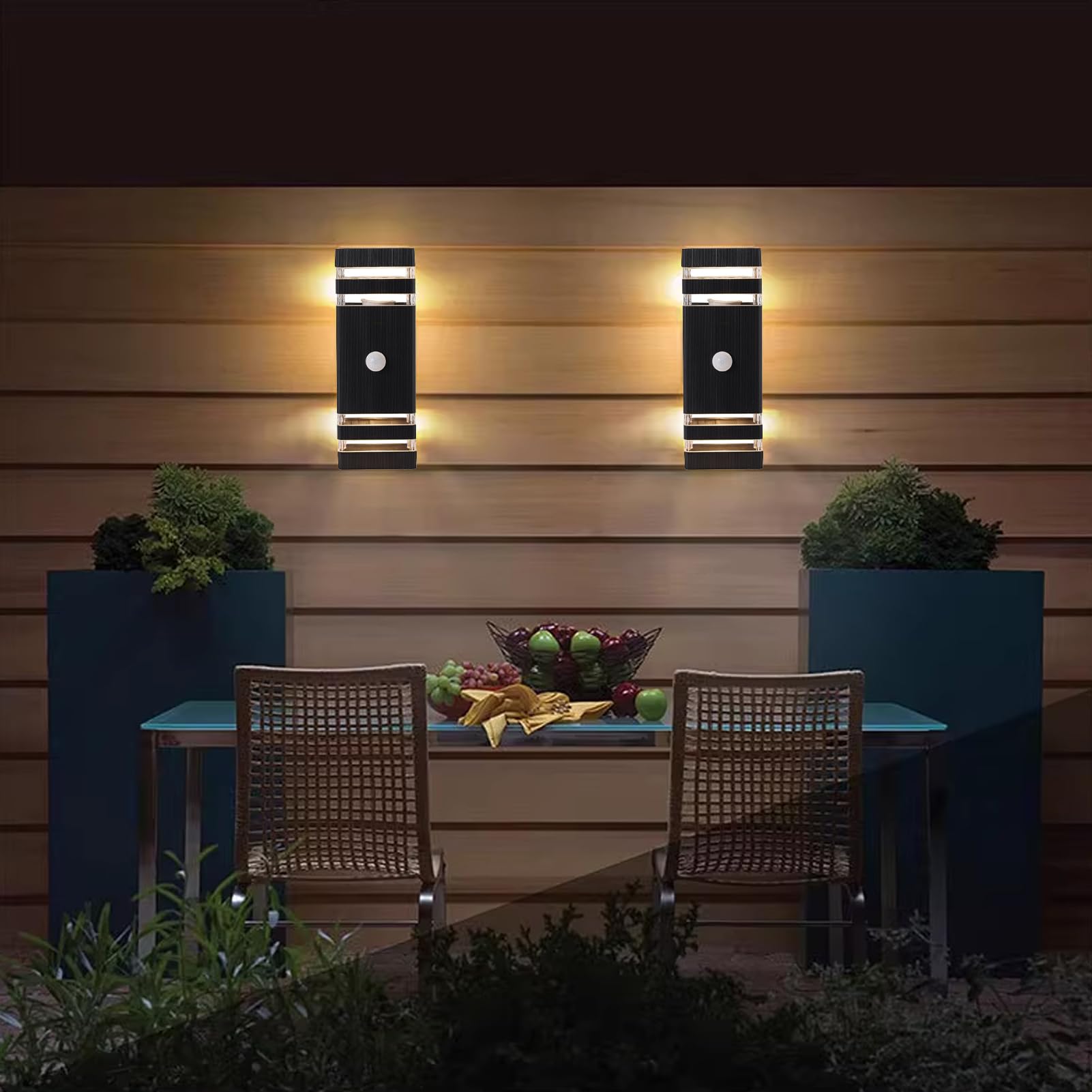 Warmiehomy Outdoor Wall Lights Mains Powered, IP67 Waterproof Up Down Outside Lights - Image 2