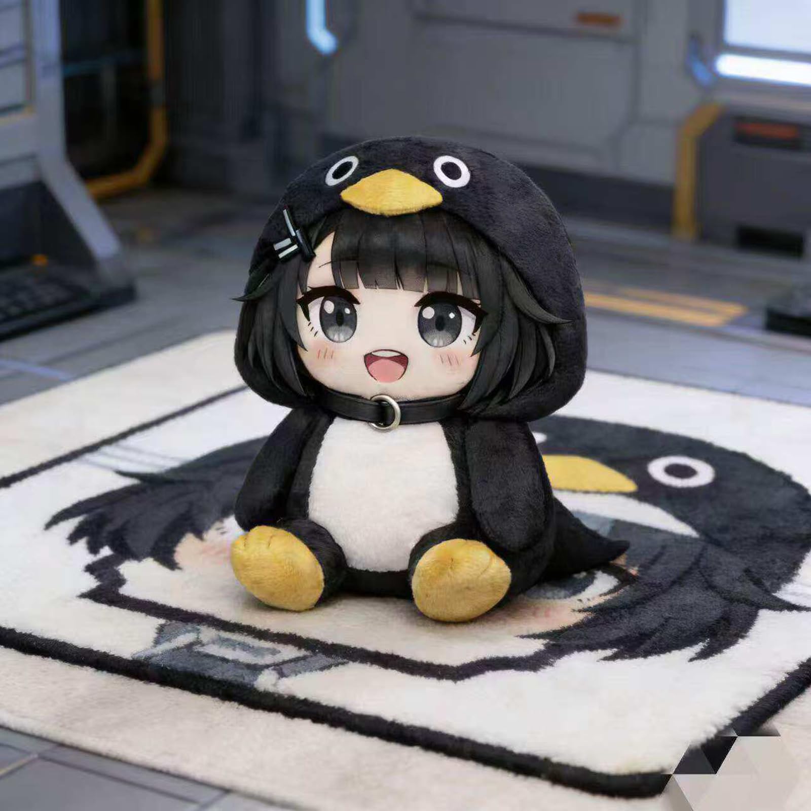 Generico Peluche Gugu Gaga Pinguino, Gugu Gaga Penguin Pupazzo, Gugugaga Penguin Peluche Carino e Soffice, Bambola Meme Pinguino Gugugaga Lavabile ed Elegante, Regalo per Fan (A-con suono 40cm)