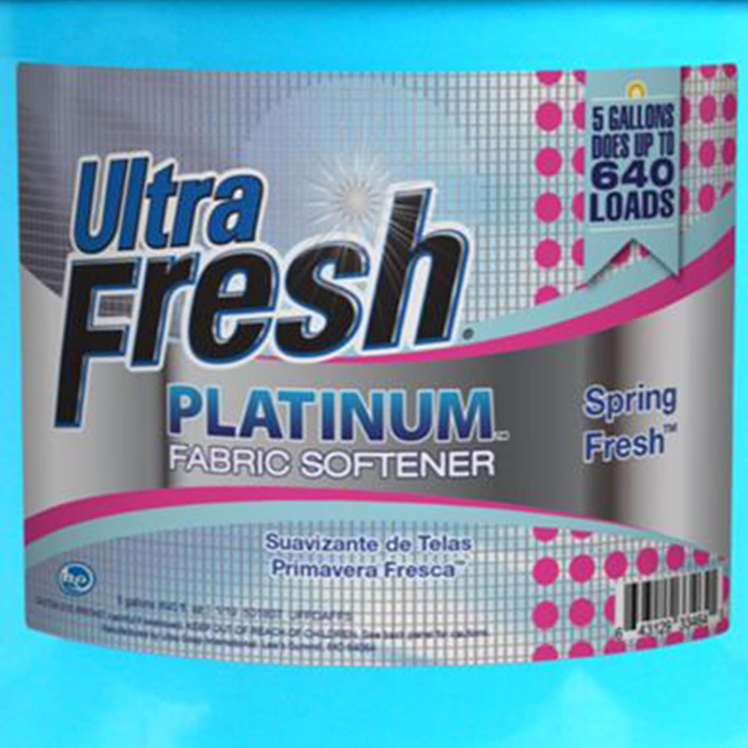 Ultra Fresh Liquid Laundry Fabric Softener, Platinum, 5 Gal, Spring Fresh - Household Cleaning Supplies and Accessories for Clothing and Fabrics