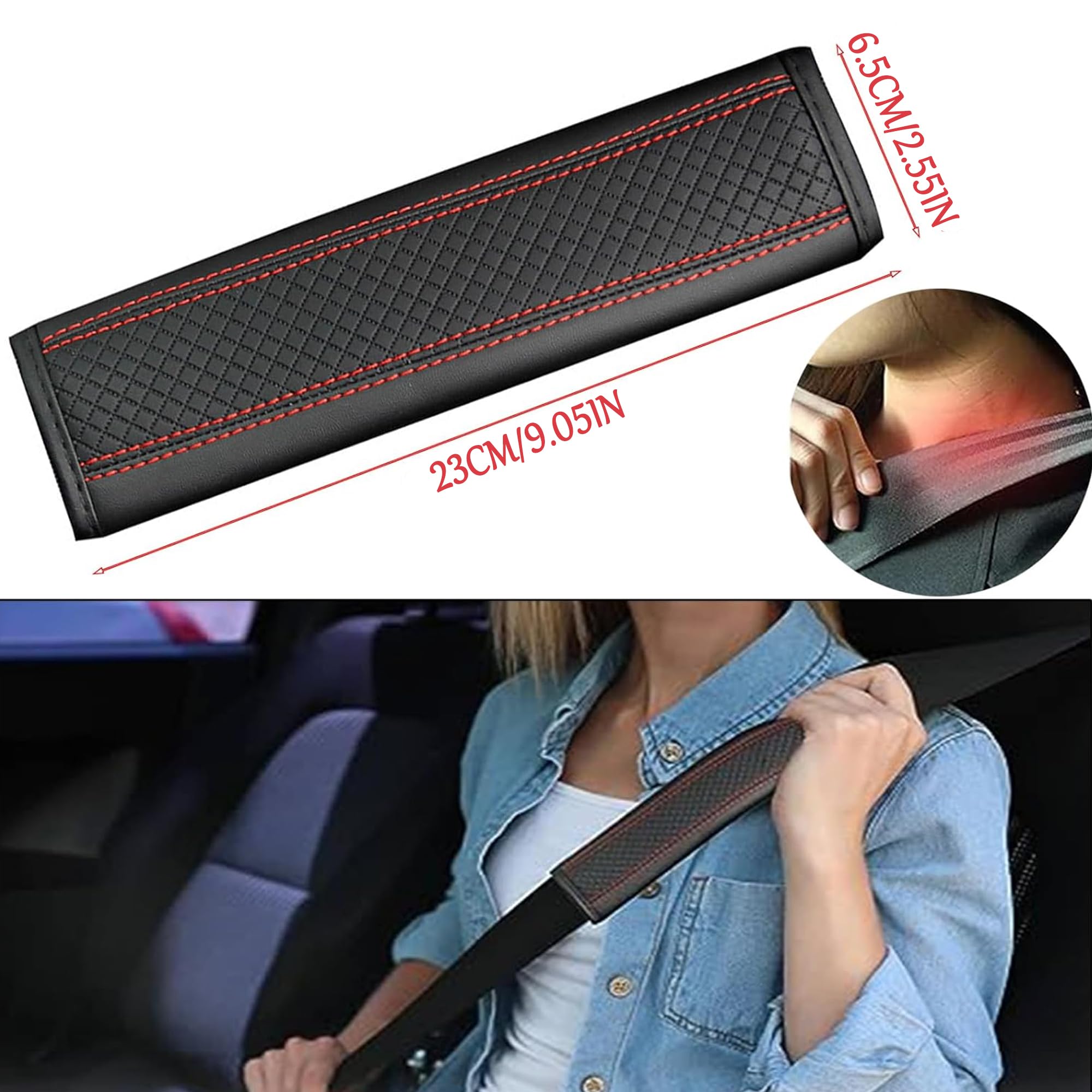 Voiture Ceinture De Sécurité, 2 Pièces Épaulettes De Ceinture De