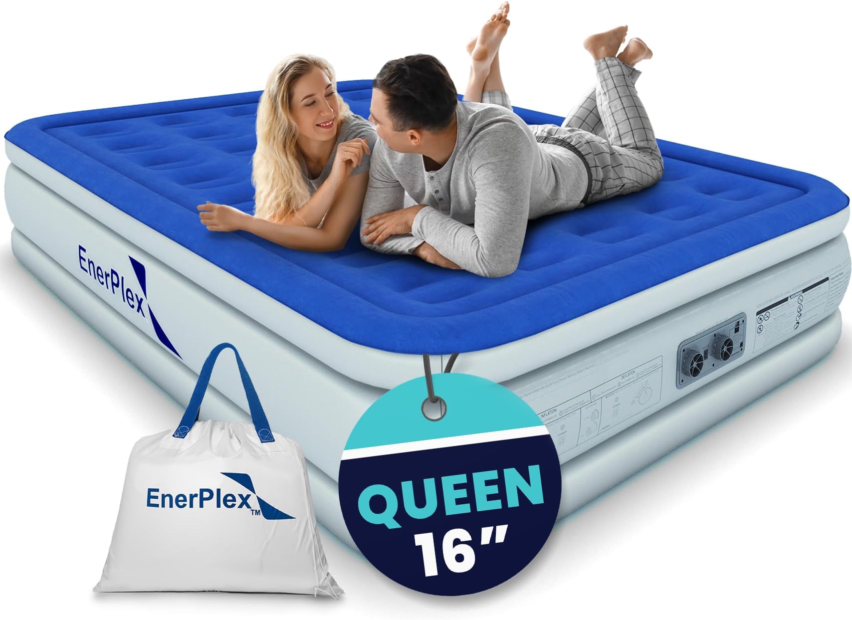 Colchón De Aire Individual Con Bomba Integrada Mmg | Cuotas Sin Interés