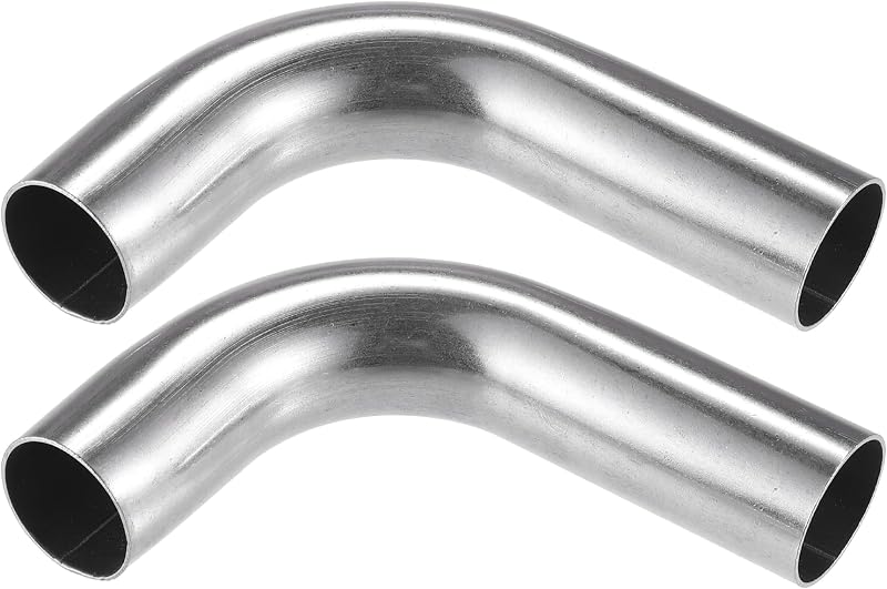 Tubo Curvo em Cotovelo 90° VekAuto em Aço Inoxidável 304, 25 mm – 2 peças