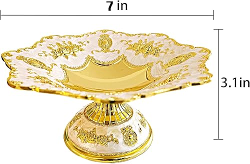 Miniatura 7 de Frutero para encimera de cocina, cuenco decorativo de Navidad para decoración del hogar, cuenco de pedestal para dulces, cuencos decorativos para