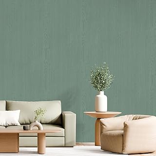 CHIHUT カッティングシート リメイクシート 壁紙シール 30cmx260cm はがせる壁紙 オリーブグリーン ふすま紙 木目調 リフォーム 補修 DIY 貼りやすい 透けない 接着剤不要 おしゃれ レトロ アンティーク 和風 装飾 防水シート 油汚れ防止 賃貸OK キッチン トイレ 寝室 リビング 保育園 幼稚園 ガレージ 家具