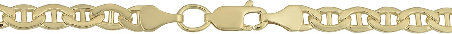 Kooljewelry 14k Yellow Gold Filled 4.15 mm Mariner Link Bracelet (7.5 or 8.5 inch) - Image 2