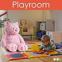 Vista 5 de JOON Oso de peluche enorme - Rosa