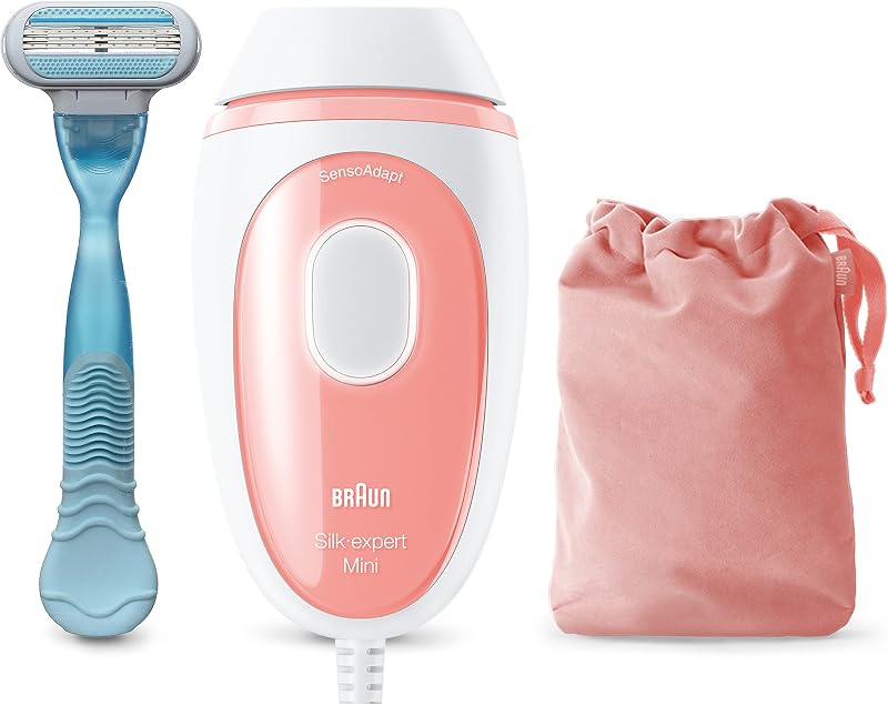 Braun Silk Expert Mini PL1014 Aparelho de depilação com luz pulsada para uso doméstico com barbeador Venus