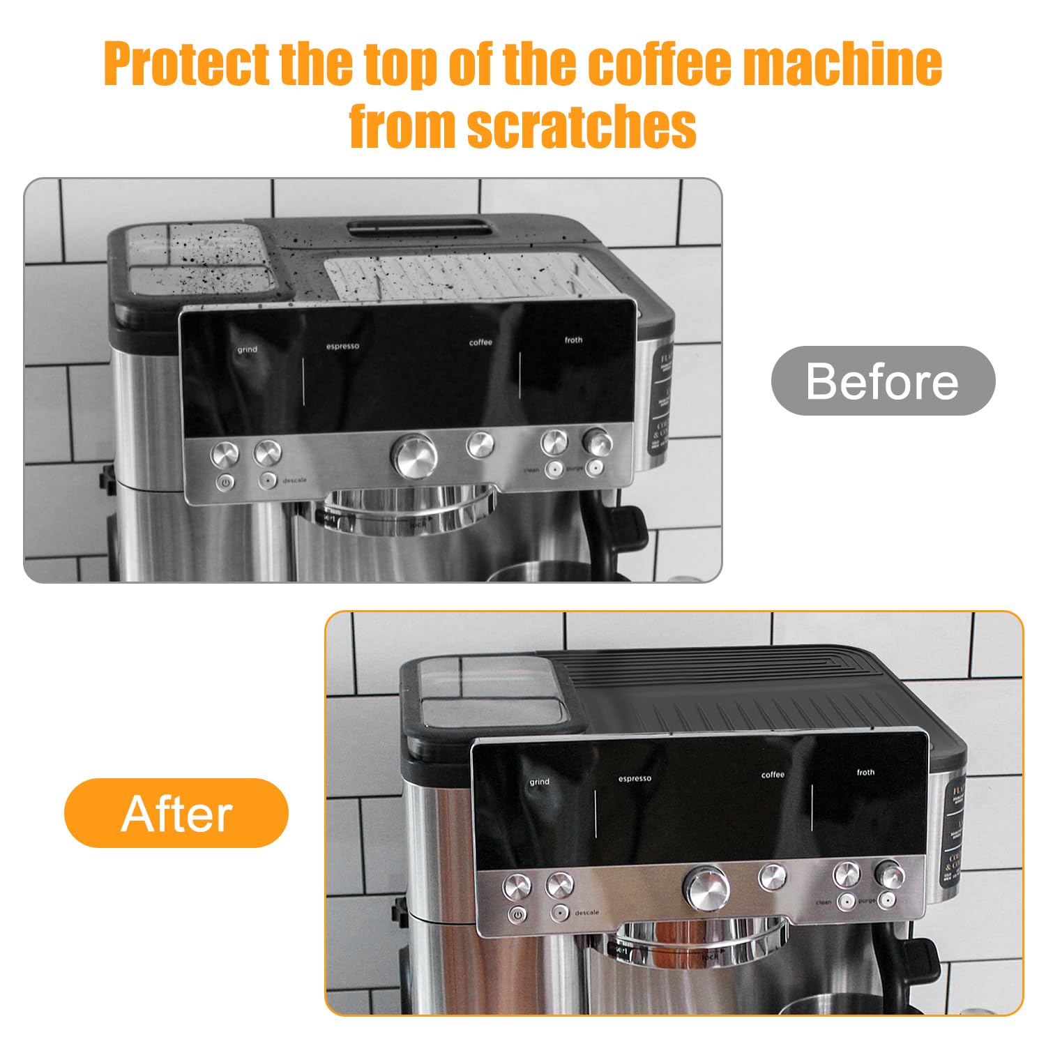 Tappetino in silicone per Ninja Luxe Café ES601EU/ES701EU – Tappetino antiscivolo antigraffio e resistente al calore, protegge le superfici, facile da pulire, accessorio ideale per