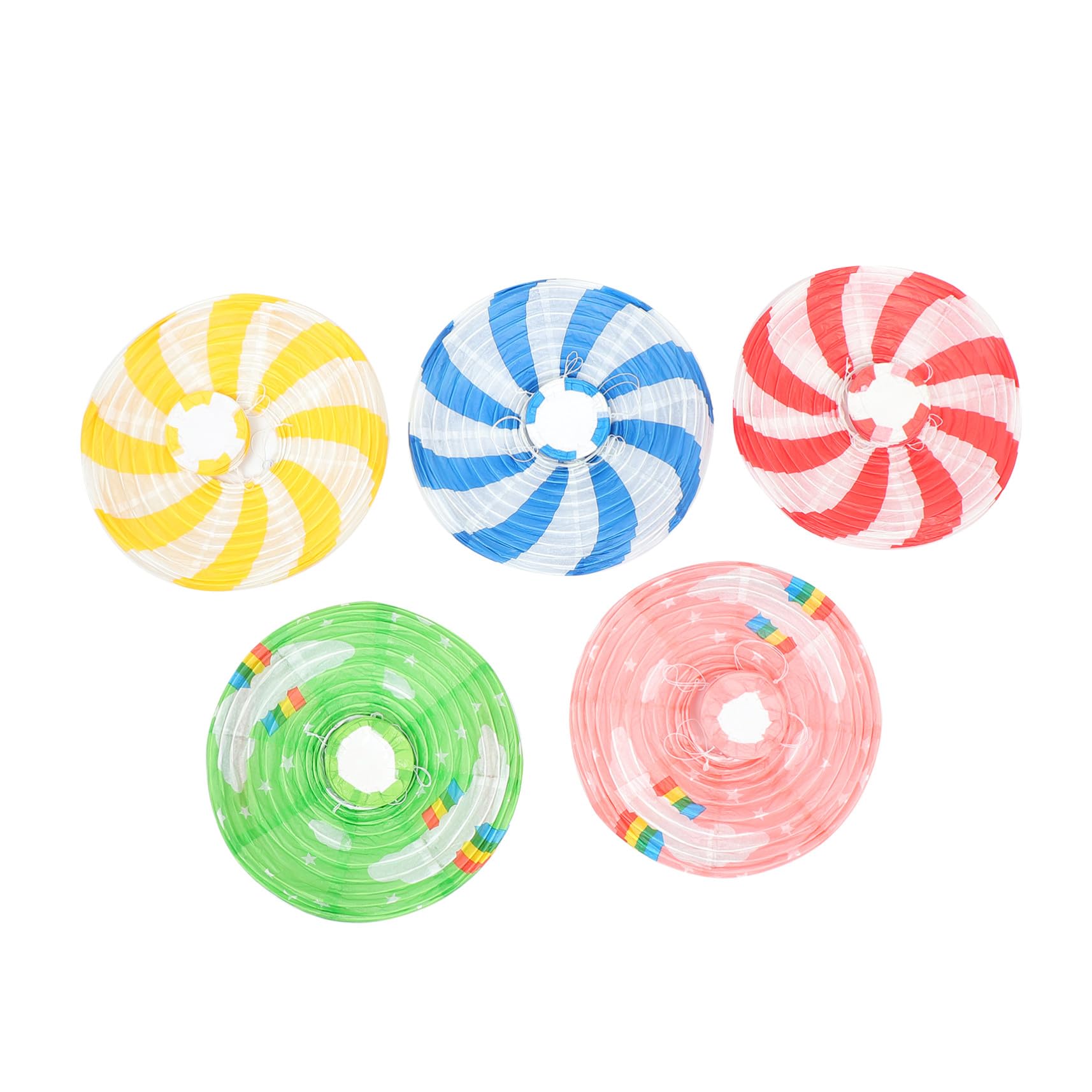 Lanternes papier blanches lot de 10 pièces pliables et durables