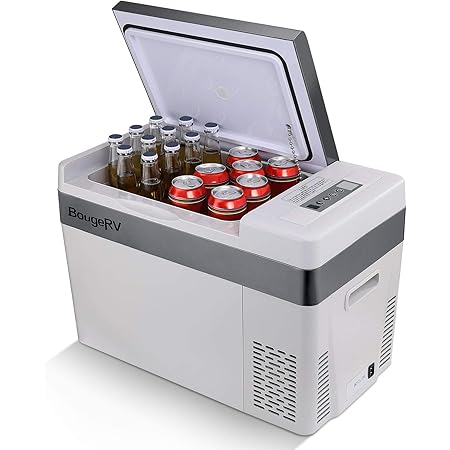 Amazon Com Costway Car Refrigerator 55 Quart Portable Compressor Freezer 4 F To 50 F Dual Zone Electric Car Cooler With 3 Levels Lcd Display Shockproof Design Rv Travel Fridge For Home Camping Black Automotive