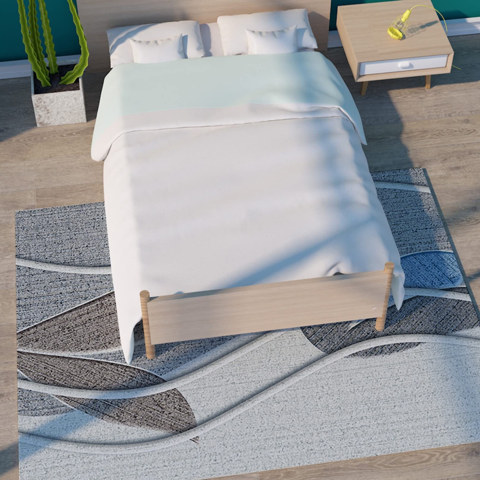 Alfombra Vinílica 60x180cm Alfombra Larga Fácil de cuidar Tamaños Personalizable para Silla o Sofá Y Escaleras Interior, E