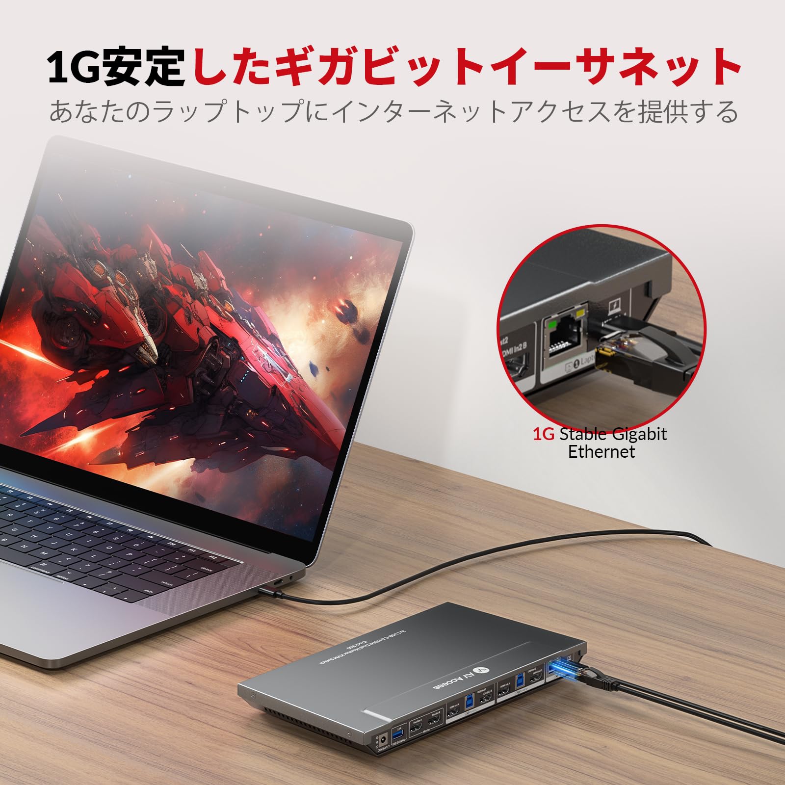Amazon.co.jp: AV Access USB-C KVM スイッチ ドッキングステーション