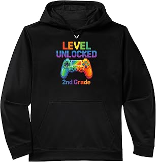 2nd Grade Gamer Level Back To School Retro First Day School Performance Hoodie