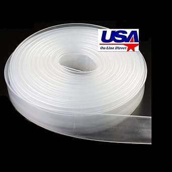 25 FT. 1/2" 13mm Clear Polyolefin Heat Shrink Tubing 21 Ratio