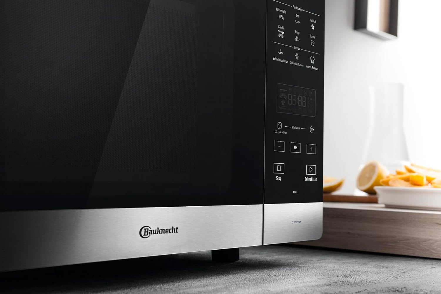 Bauknecht MWA 49 SL oldalnézet és méretek