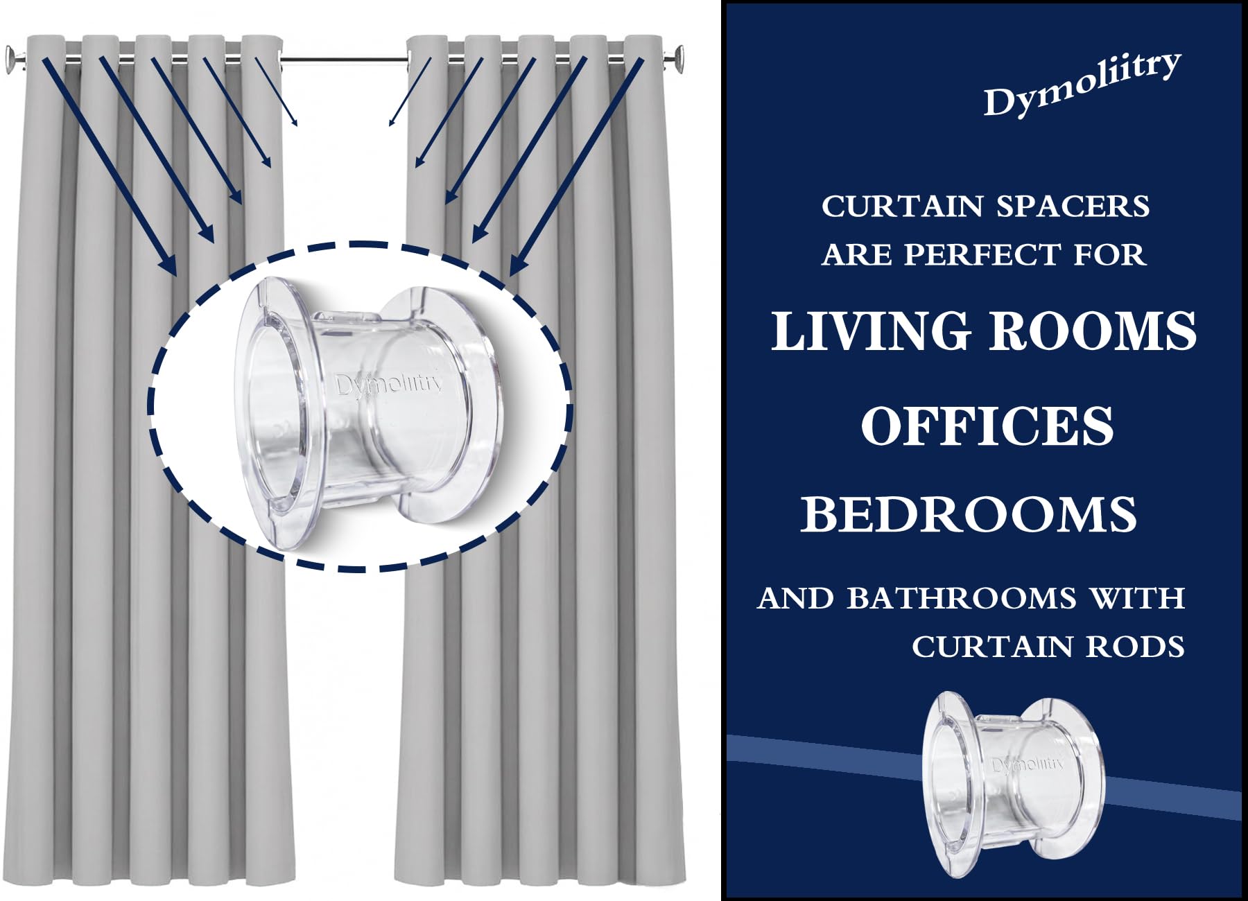 Curtain Spacers - Volume & Sag Prevention -4 Curtain Spacers - Volume & Sag Prevention -4