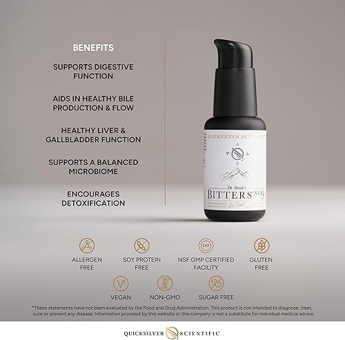 Miniatura 4 de Quicksilver Scientific Dr. Shade's Bitters No. 9 - para la digestión - Bíter digestivo liposomal de acción rápida con cardo mariano, raíz de bardana