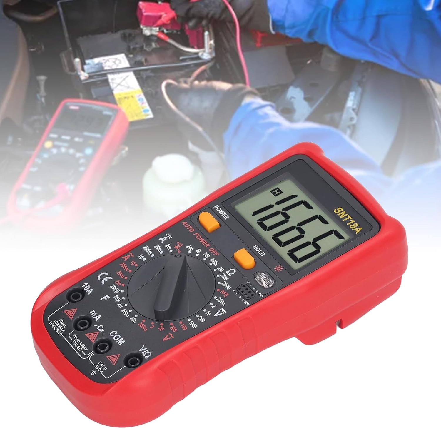 Digital Multimeter and Analyzer 1000V DC 750V AC Current Voltage Meter with Digital Display