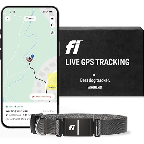 Fi Smart Dog Collar GPS Tracking Device [Free 1 Year Membership]