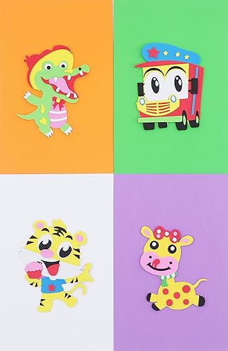 Miniatura 3 de OISAKLD Paquete de 10 láminas adhesivas de espuma EVA de color de 9 x 12 pulgadas, espuma EVA para manualidades, 0.079 in, para proyectos de