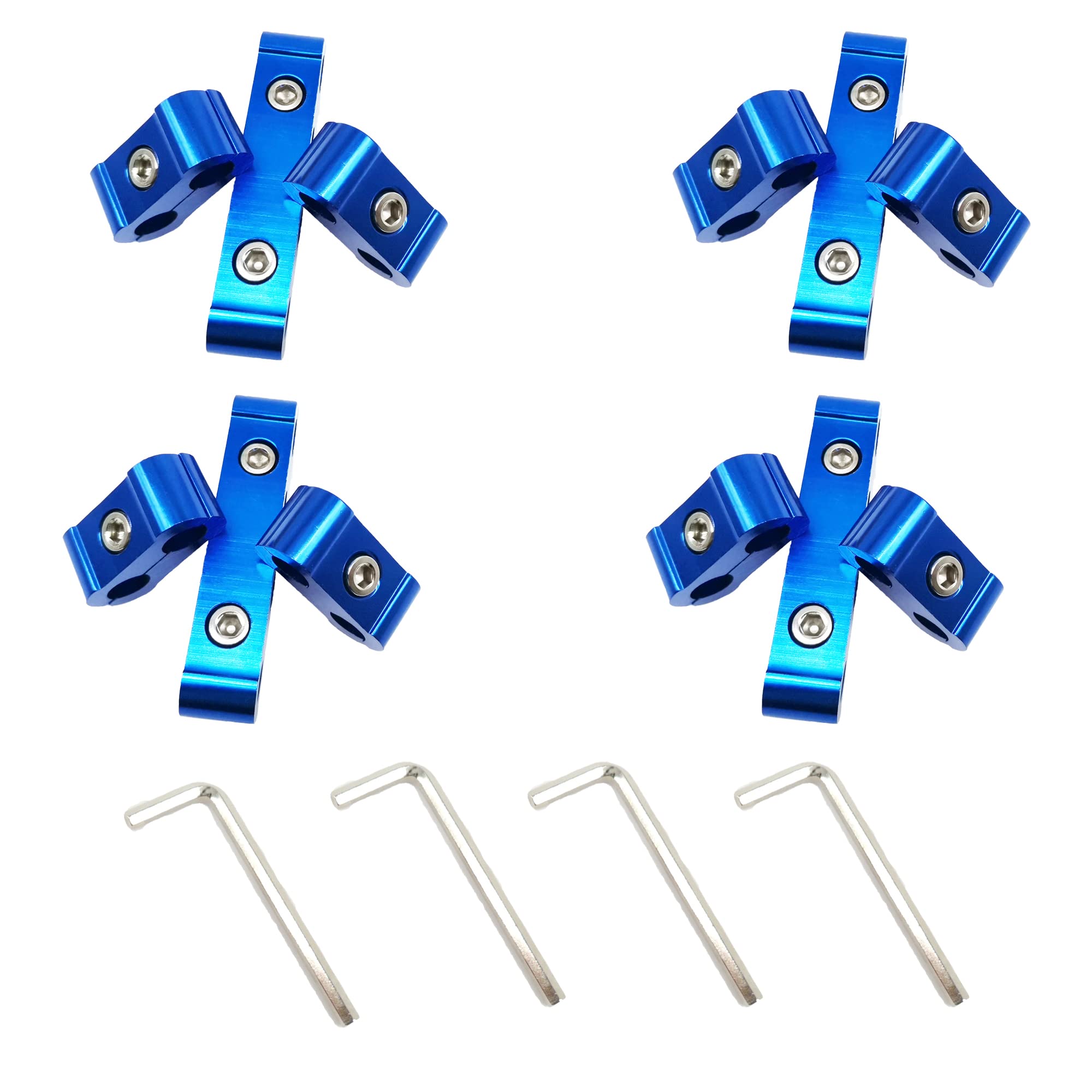 HiSport 12pc Engine Spark Plug Wire Separator Divider Suit for 8mm 9mm 10mm (Blue)