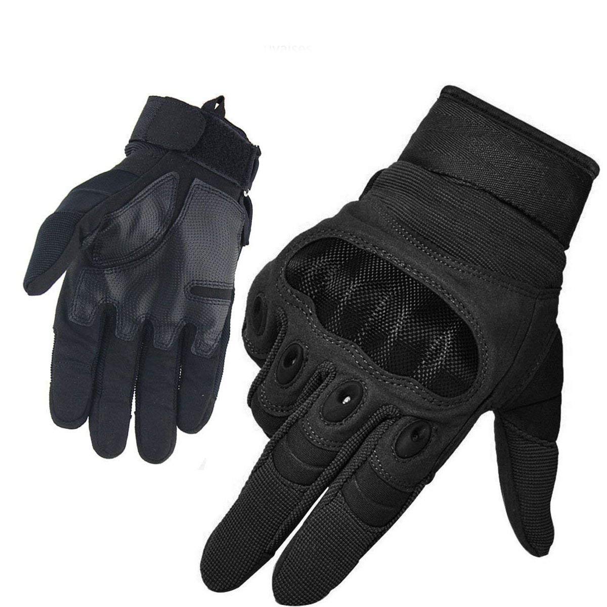 Gants Tactiques Plein-Doigt Hommes Mi-Saison Sport de Plein Air Combat Moto Airsoft Chasse
