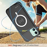 Vista 5 de Funda de batería para iPhone 11, batería recargable portátil extendida de 10000 mAh, compatible con iPhone 11 (6.1 pulgadas), funda de carga