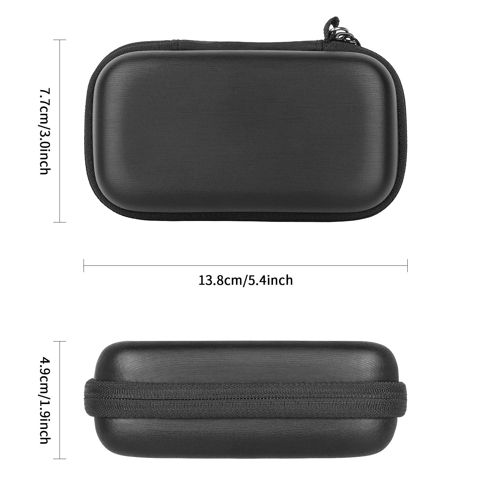 Étui Housse Pour Lecteur MP3 MYMAHDI/AGPTEK/SuperEye/Victure, Coque Rigide Sac De Rangemen Compatible Avec MP3 De Ecran 1.8,2.4 Pouces (Black