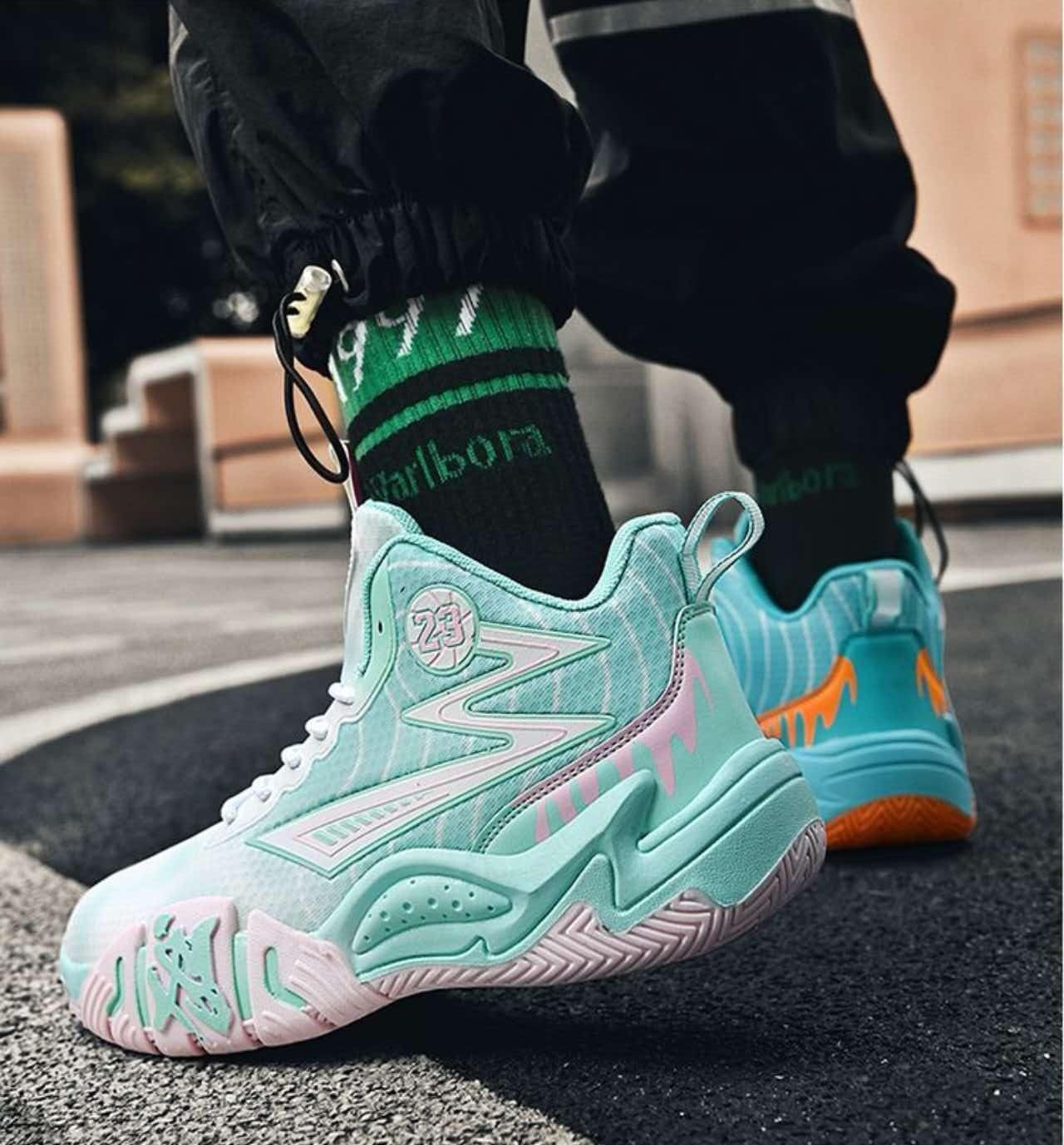 Buty do Koszykówki Unisex Wysokie Oddychające dla Młodzieży Sport Ind/Out